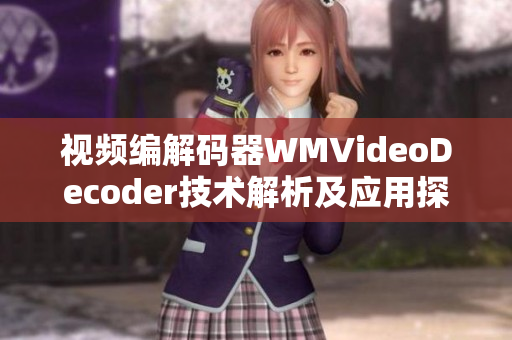 視頻編解碼器WMVideoDecoder技術(shù)解析及應用探討