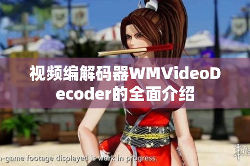 視頻編解碼器WMVideoDecoder的全面介紹