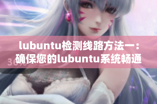 lubuntu檢測(cè)線路方法一：確保您的lubuntu系統(tǒng)暢通無阻