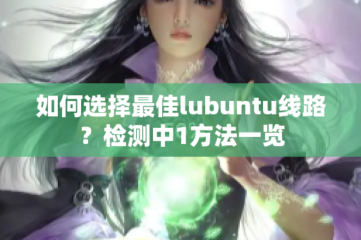 如何選擇最佳lubuntu線路？檢測中1方法一覽