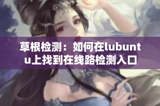 草根檢測(cè)：如何在lubuntu上找到在線路檢測(cè)入口