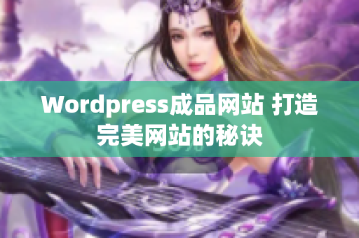 Wordpress成品網(wǎng)站 打造完美網(wǎng)站的秘訣