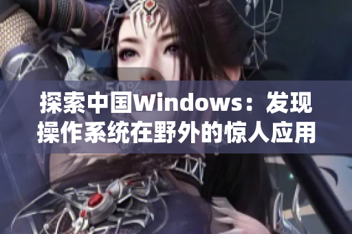 探索中國Windows：發(fā)現(xiàn)操作系統(tǒng)在野外的驚人應(yīng)用與挑戰(zhàn)