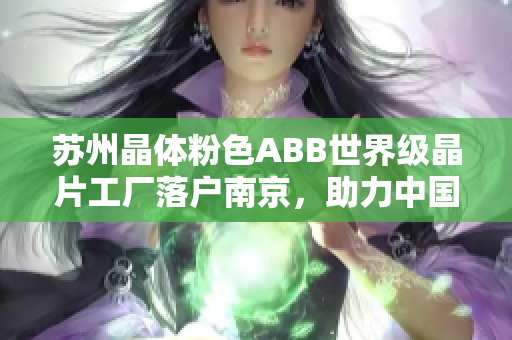 蘇州晶體粉色ABB世界級晶片工廠落戶南京，助力中國晶片制造