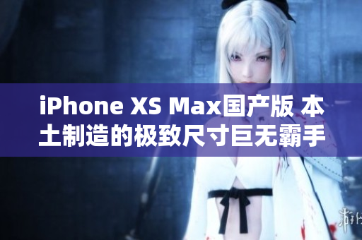 iPhone XS Max國產(chǎn)版 本土制造的極致尺寸巨無霸手機(jī)