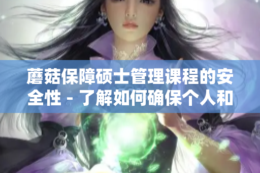 蘑菇保障碩士管理課程的安全性 - 了解如何確保個人和數(shù)據(jù)的安全