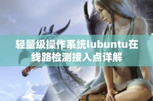 輕量級操作系統(tǒng)lubuntu在線路檢測接入點詳解