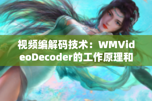 視頻編解碼技術(shù)：WMVideoDecoder的工作原理和應(yīng)用領(lǐng)域