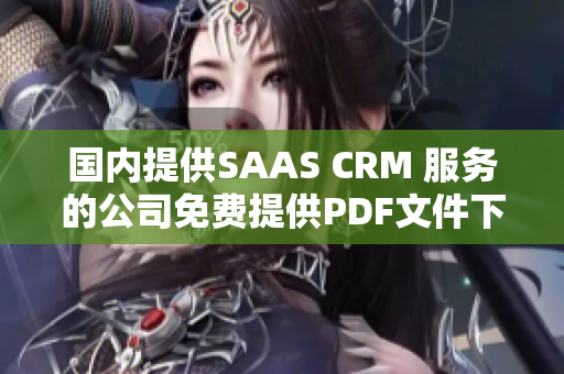 國內(nèi)提供SAAS CRM 服務(wù)的公司免費提供PDF文件下載