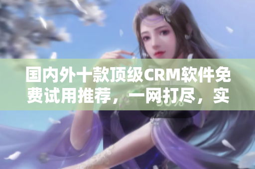 國內(nèi)外十款頂級CRM軟件免費試用推薦，一網(wǎng)打盡，實用便捷