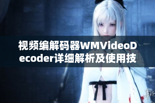 視頻編解碼器WMVideoDecoder詳細(xì)解析及使用技巧。