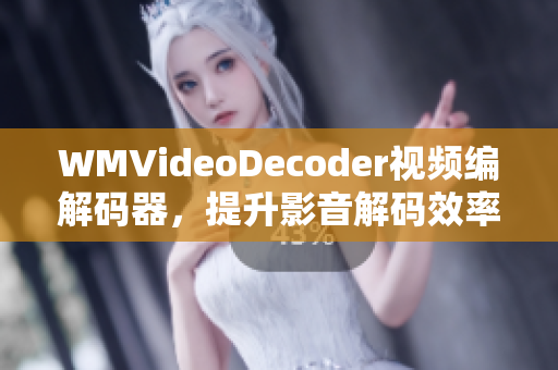 WMVideoDecoder視頻編解碼器，提升影音解碼效率