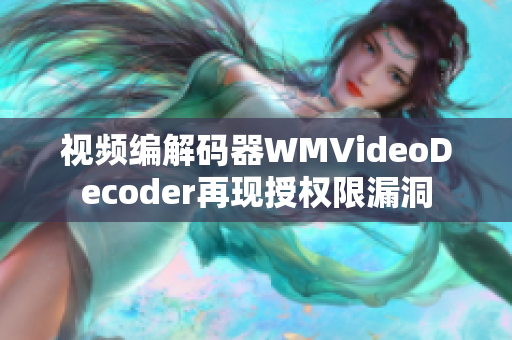 視頻編解碼器WMVideoDecoder再現(xiàn)授權(quán)限漏洞